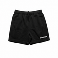 Emvision shorts 5933 — black with white wordmark, mockup